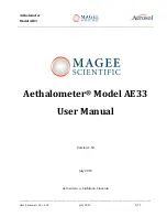 MAGEE Scientific Aethalometer AE33 User Manual preview