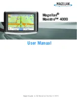 Magellan Maestro 4000 - Automotive GPS Receiver User Manual preview