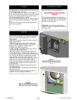 Preview for 4 page of Magic Aire HCA Series Installation, Operation And Maintenance Manual