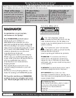 Preview for 2 page of Magnavox 32MD251D - 32" Lcd Hd Flat Tv User Manual