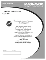 Magnavox 37MF321D - Hook Up Guide User Manual preview