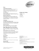 Preview for 2 page of Magnavox VR401BMG Specifications