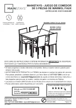 Preview for 9 page of Mainstays FAUX MARBLE D2118.0028-MP Instruction Booklet