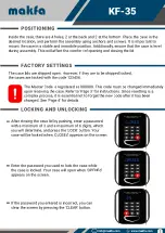 Preview for 3 page of makfa KF-35 User Manual