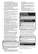 Preview for 8 page of Makita JV001GZ Instruction Manual