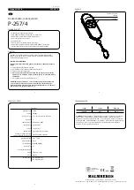 Preview for 2 page of Malmbergs P-257/4 Quick Start Manual