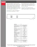 Preview for 2 page of NAD C 521BEE Specification Sheet