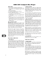 Preview for 4 page of NAD C541 Owner'S Manual