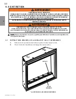 Preview for 50 page of Napoleon BEF33H Installation And Operating Insctruction Manual