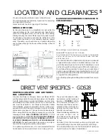 Preview for 5 page of Napoleon Haliburton GDS28N Installation And Operation Instructions Manual