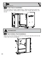 Preview for 20 page of Napoleon MIRAGE 605 Assembly And Operating Instructions Manual