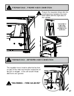 Preview for 27 page of Napoleon MIRAGE 605 Assembly And Operating Instructions Manual