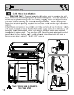 Preview for 18 page of Napoleon MIRAGE 730 Assembly And Operating Instructions Manual