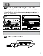 Preview for 25 page of Napoleon MIRAGE 730 Assembly And Operating Instructions Manual