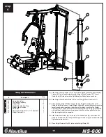 Preview for 11 page of Nautilus NS-600 Assembly Instructions Manual