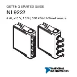 NI 9222 Getting Started Manual preview