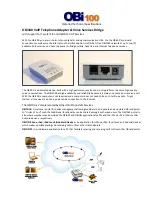 Preview for 1 page of Obihai OBi100 Technical Specifications