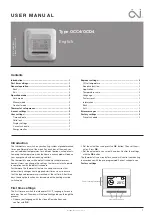 Preview for 1 page of OJ Electronics OCC4 User Manual