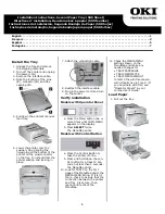 Oki B 4600n Installation Instructions Manual preview