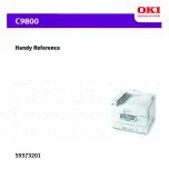 Oki C9800hdn Handy Reference preview