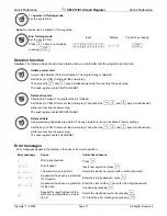 Preview for 17 page of Olympia CM 812 Quick Reference