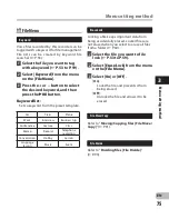 Preview for 75 page of Olympus DM-5 Detailed Instructions