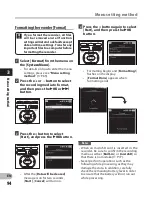 Preview for 94 page of Olympus DM-5 Detailed Instructions