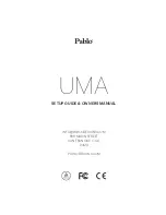 Pablo UMA Setup Manual And Owners Manual preview