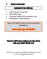 Preview for 3 page of PAJ GPS EASY FINDER 2.0 Operating Instructions Manual