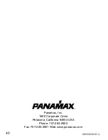 Preview for 40 page of Panamax M10-HT-PRO Owner'S Manual