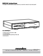 Preview for 9 page of Panamax MX5102 Instructions Manual