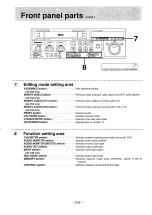 Preview for 8 page of Panasonic AG-7700E Operating Instructions Manual