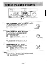 Preview for 21 page of Panasonic AG-7700E Operating Instructions Manual