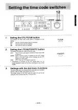 Preview for 43 page of Panasonic AG-7700E Operating Instructions Manual