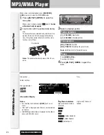 Preview for 24 page of Panasonic CQ-C8303U - WMA/MP3/CD Player/Receiver With 4096 Color OEL... Operating Instructions Manual