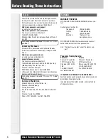 Preview for 6 page of Panasonic CQC7403U - CAR AUDIO - MULTI-LANG Operating Instructions Manual