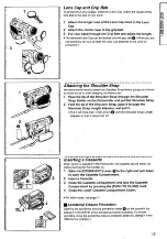 Preview for 13 page of Panasonic Digital Palmcorder PV-DV901 Operating Instructions Manual