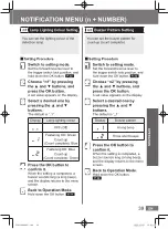 Preview for 97 page of Panasonic EYADA Series Operating Instructions Manual