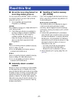 Preview for 2 page of Panasonic HC-V550 Operating Instructions Manual