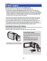 Preview for 10 page of Panasonic HC-V550 Operating Instructions Manual