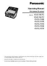 Panasonic KV-S1057C Operating Manual preview