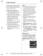 Preview for 50 page of Panasonic KX-TG6021 Operating Instructions Manual