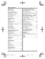 Preview for 2 page of Panasonic KX-TGH260 Operating Instructions Manual