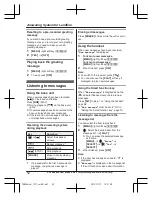 Preview for 52 page of Panasonic KX-TGH260 Operating Instructions Manual