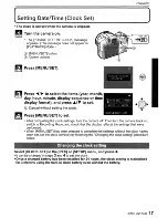 Preview for 17 page of Panasonic Lumix DMC-FZ35 Operating Instructions Manual