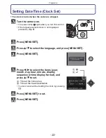 Preview for 22 page of Panasonic Lumix DMC-FZ47 Owner'S Manual