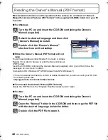 Preview for 42 page of Panasonic Lumix DMC-GF3 Basic Owner'S Manual