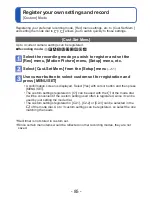 Preview for 85 page of Panasonic Lumix DMC-TZ30 Operating Instructions Manual