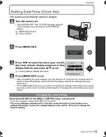 Preview for 15 page of Panasonic LUMIX DMC-ZX1 Basic Operating Instructions Manual