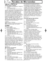 Preview for 20 page of Panasonic NN-SN651B Instrucciones De Operación